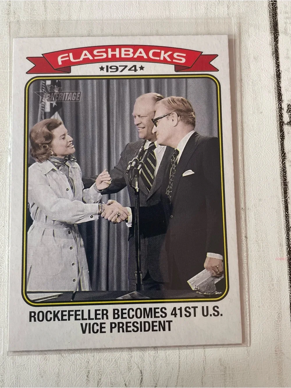 Topps Flashbacks 1974 Trading Card - Red, Black, White